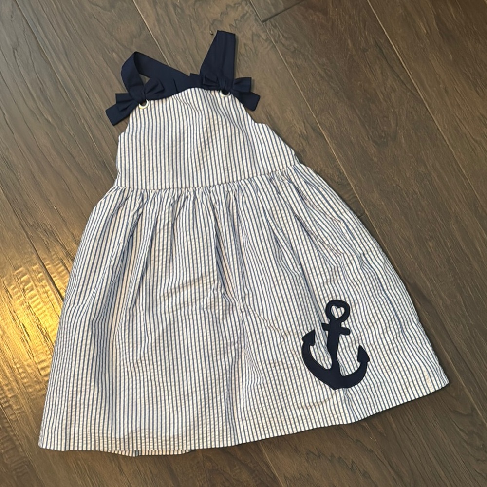 Tahari White and Blue sailor Sundress nwt